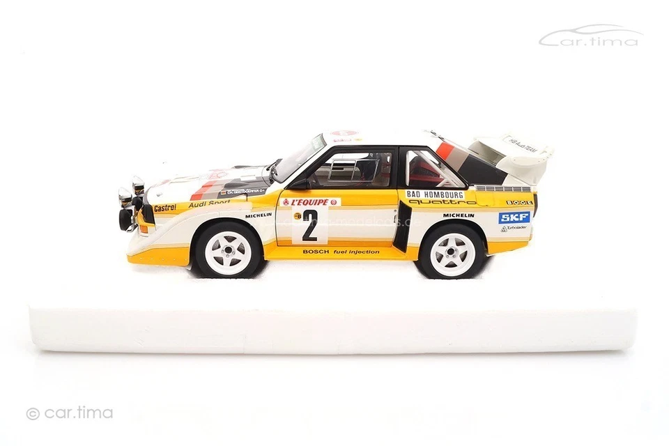 Audi Sport Quattro S1 Rallye Monte Carlo 1986 Röhrl/Geistdörfer AUTOart 1:18 886 - Bild 3 von 4