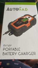 Autofad Portable Battery Charger 6v 12v New Easy Use Energy Efficient Car Care