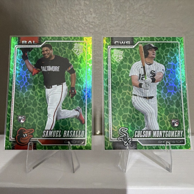 Topps 2026 series 75 MLB RC Lot (2) - Basallo/ Montgomery Green Easter  🔥🔥🔥