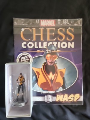 MARVEL Chess Collection WASP #21 Figure & Magazine 