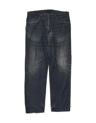 TRUSSARDI Mens Straight Jeans W34 L30 Blue DT32