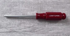 VINTAGE CRAFTSMAN 41760 3/16" Red Screwdriver - MADE IN USA S PR 7