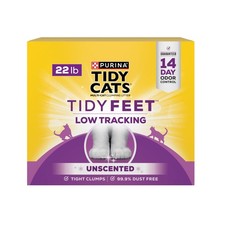 Purina Tidy Feet Clumping Low Tracking Cat Litter with Odor Control   Unscent...