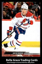 2022-23 Upper Deck Justin Barron #346 Montreal Canadiens NHL Hockey 