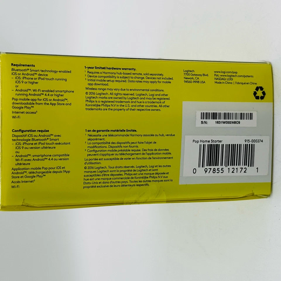 Logitech POP Add-On Smart Home Switch Button White 915-000274 - Image 3 of 3