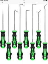 8-Piece Mini Hook and Pick Set, 4PCS 8.6'' & 4PCS 5.7'' Precision Automotive Pic