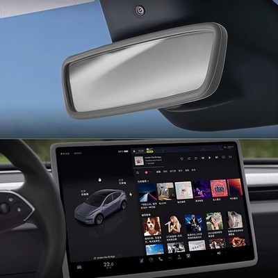 2 in 1 Interior Sets Protector Trim Fram Compatible with Model Y  Color: Grey