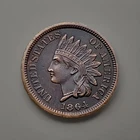 🔥🔥🔥1864 Indian Head Bronze Cent AU, Four Diamonds, Full Liberty🔥🔥🔥