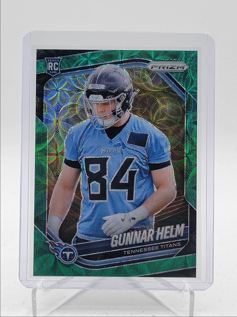 GUNNAR HELM 2025 PANINI PRIZM ROOKIE GREEN SCOPE TITANS #359 RC /75 Q5849