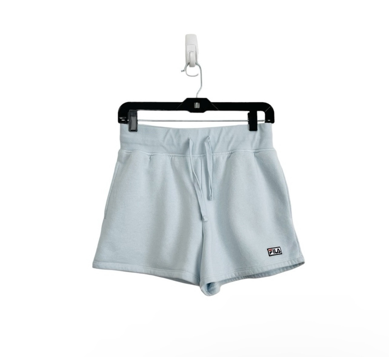 Fila Diara Alta Corta Piccola Pile Blu Chiaro Tennis Misto Cotone