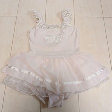 Chacott Kids Ballet Leotard with Tulle Skirt Pink Junior M