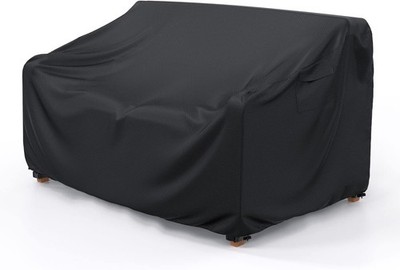 Mrrihand Black Waterproof 2 Seater Patio Sofa Cover