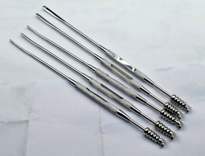 5 Pcs Freer Septum Periosteal Elevator with Suction, 19cm (7½'') ENT instruments
