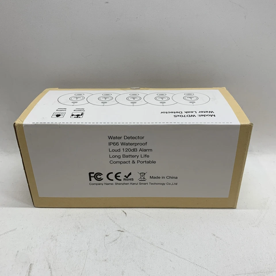 WD70x5 Water Leak Detectors With Dripping & Leaking Sensor Technology - 5 PACK - Image 3 of 4