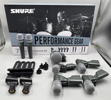 7pcs w/ Mounts & Cables New US DMK7 BAND Drum Microphone Professional Kit