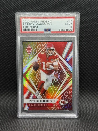 2020 Panini Phoenix - Patrick Mahomes II #45 Fire Burst PSA 9