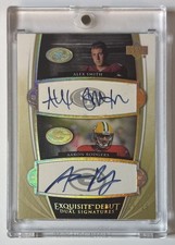 2005 Upper Deck Exquisite Collection Debut Signatures Dual Alex Smith/Aaron