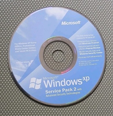 Microsoft Windows XP Service Pack 2 SP2 CD Disc Only 