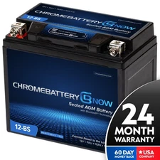 YTX12-BS Bluetooth PowerSport Battery, 12 Volts, 10Ah