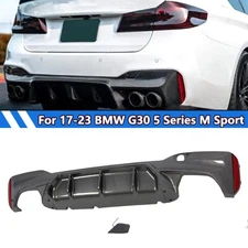 Carbon Color M5 Style Rear Diffuser For 17-23 BMW G30 5 Series w/M Sport Bumper