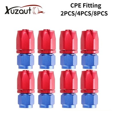 2/4/8pcs 6AN/8AN/10AN Straight Swivel Hose End Fitting Adaptor For CPE Hose