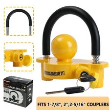 Universal,Trailer Coupler Lock Hitch Coupling Lock Caravan Tow Ball Anti Theft