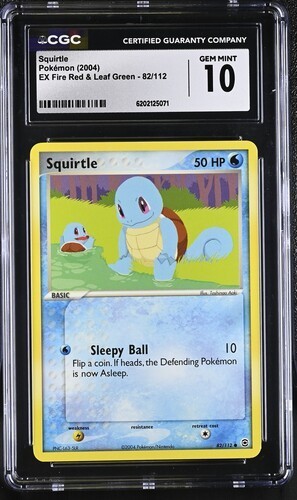 Squirtle graded CGC 10 for sale on eBay