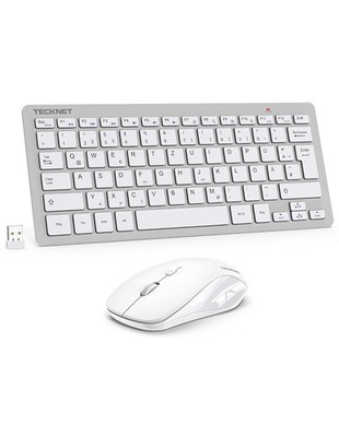 Tastatur Maus Set kabellos 2,4GHz Funk Mini 15m Reichweite Office PC Laptop