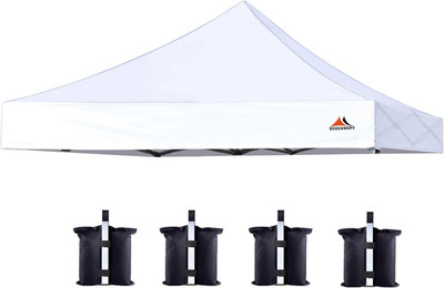 Commercial 10X10 Replacement Canopy Top,Canopy Cover Only,Bonus 4 Pack Weight Ba