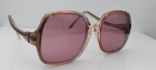 Vintage SRO Dana Brown Oval Horn-Rimmed Sunglasses USA FRAMES ONLY