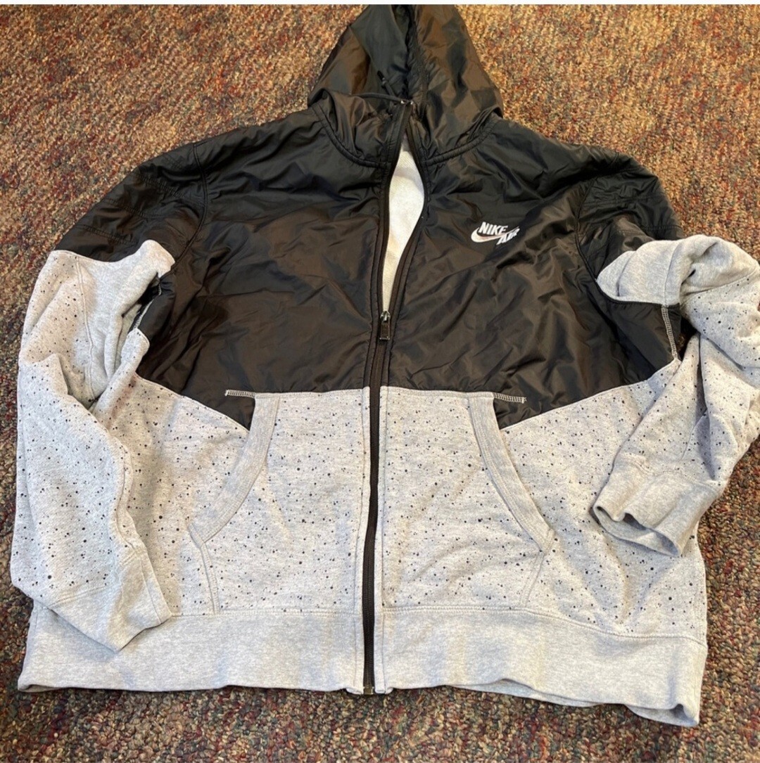 Nike Sportswear GX Windrunner Full Zip Grigio Felpa con Cappuccio
