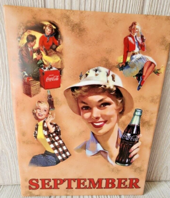 Coca-Cola 50's Perpetual Calendar SEPTEMBER- Bradford Exchange
