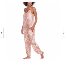 Honeydew Intimates Women's One Piece Sleep Jumpsuit MEDIUM,SEPIA TIE DYE NWT