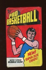 1976 Topps Basketball Unopened Wax Pack VG-12 (lower grade)