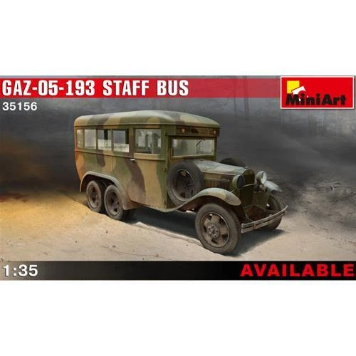 1:35 Miniart Gaz 05 193 Staff Bus Kit MIN35156 Modellino - Immagine 2 di 2