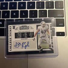 2019 Dax Raymond Contenders College Ticket Auto Card Utah State Aggies