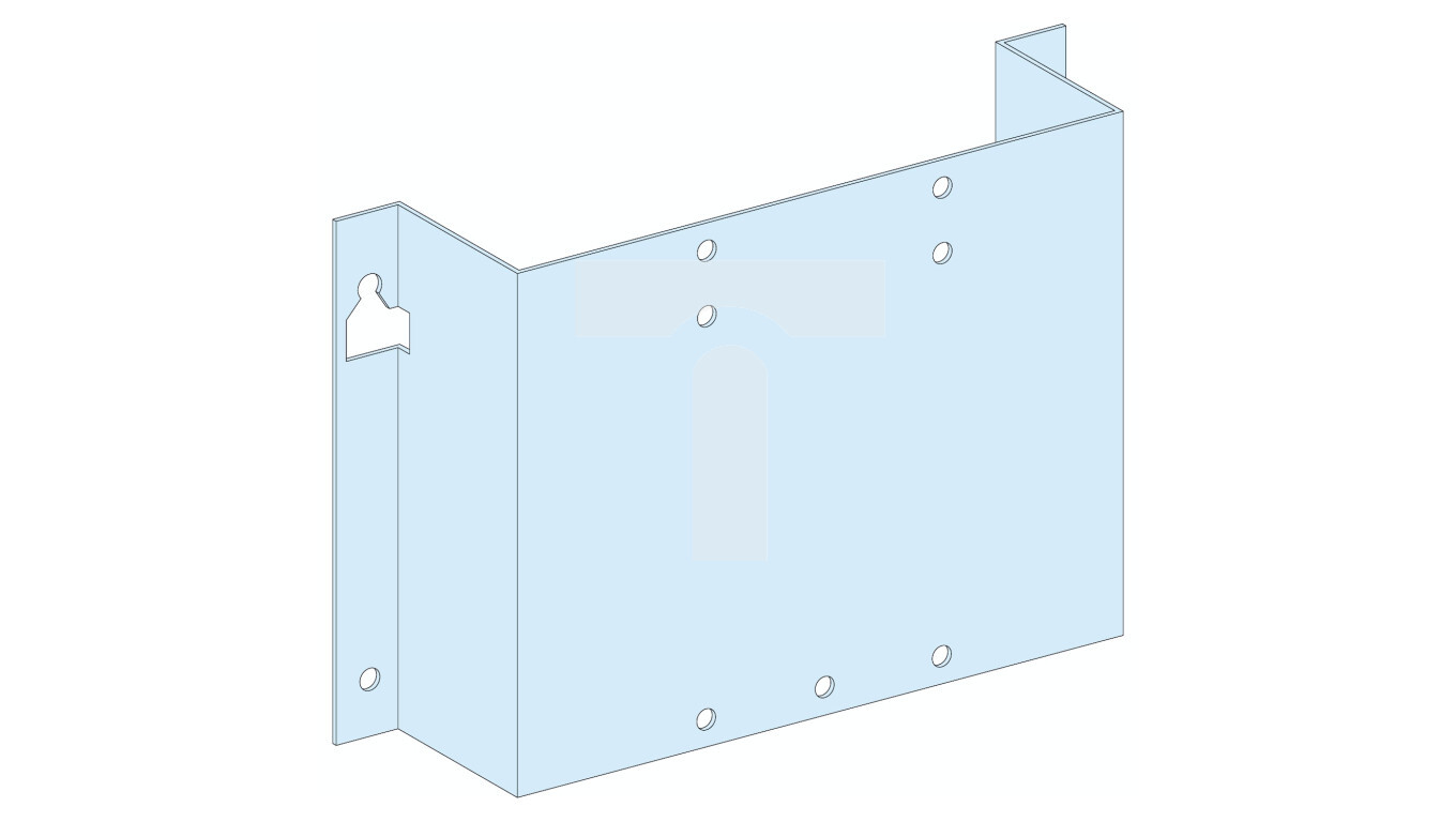 PrismaSet Fixed mounting plate with door NS-INS250 W250 LVS03050 /T2UK