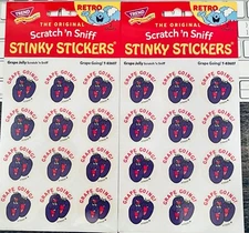 TREND Scratch n Sniff RETRO STINKY STICKERS, GRAPE JELLY Grape Going Scented