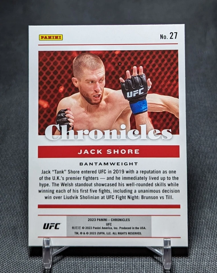 Jack Shore Base Set 2023 Panini Chronicles UFC Card #27 - Image 2 of 2