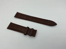 AUTHENTIC TISSOT NEW 20MM BROWN GENUINE CROCOGRAIN LEATHER STRAP BAND BRACELET