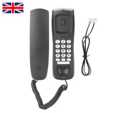 Wired Telephone Wall Mounted Desktop Compact Home Office Corded Phone Landline