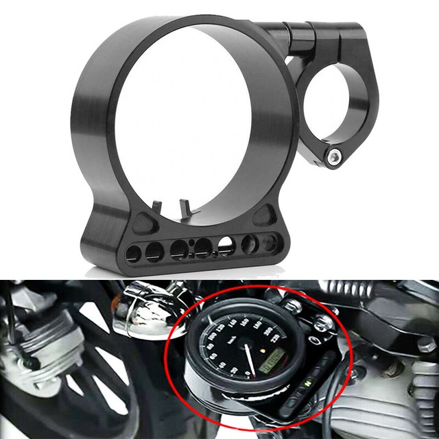 CNC Side Mount Speedo Relocation Bracket Chrome for Harley Sportster XL
