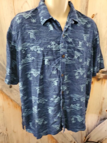 George Button Up Mens Camp Short Sleeve Hawaiian Shirt Size L (42-44) - Picture 2 of 7