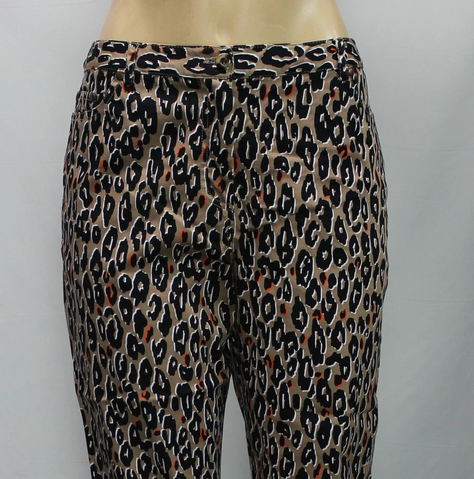 Pantalones cortos para mujer Hearts of Palms elásticos con estampado animal tostado talla 12 Foto 3 de 4