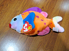 TY Beanie Babies Lips The Fish 1999 Retired 7th Generation Tush Tag