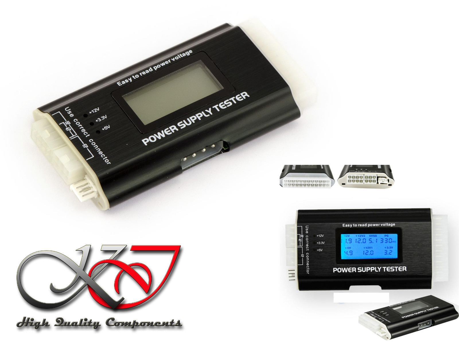 Tester Alimentazione 20/24 P4 / 6/8 Molex SATA - Digitale
