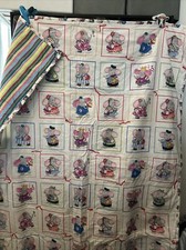 Elephants Baby Toddler Lap Quilt Home Made 44  By 54  New