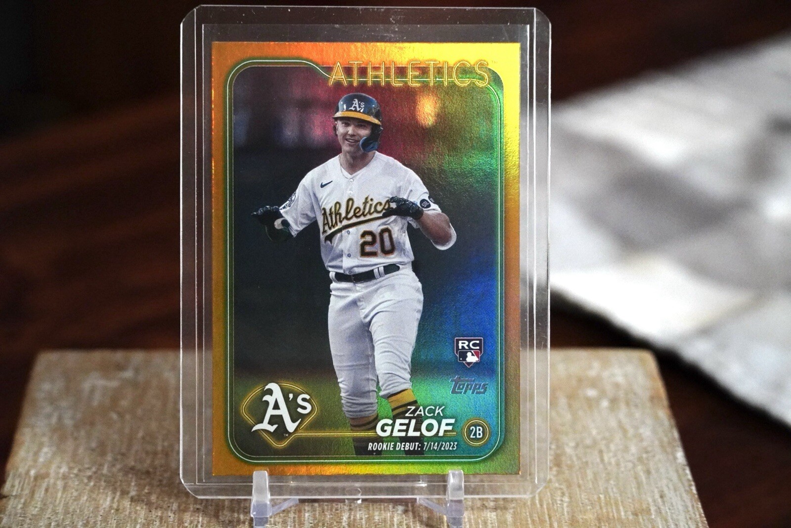 2024 Topps Update Gold Foil #US131 Zack Gelof RC Oakland Athletics
