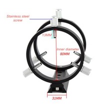 Guiding Scope Ring Kit for Telescope Tube Diameter 50mm-80mm Astrophotography