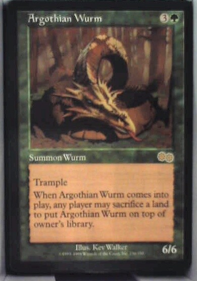 Argothian Wurm - Urza's Saga: #236, Magic: The Gathering Nm R110